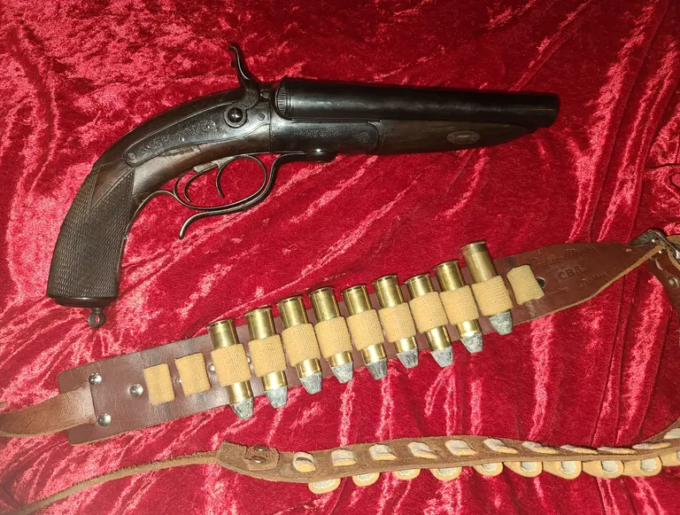 English Howdah pistol in .577 Snider Antique70p0
